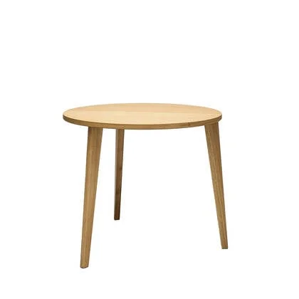 MINT Furnitur Eettafel S D90 cm, H75 cm, Europees eiken