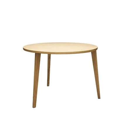 MINT Furniture Eettafel S, D110 cm, H75 cm, Europees eiken