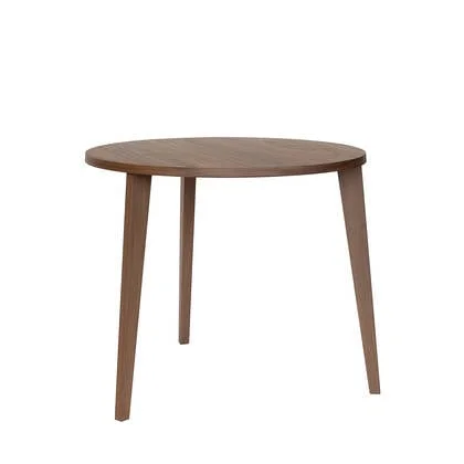 MINT Furniture Eettafel S D90 cm, H75 cm, Amerikaanse walnoot