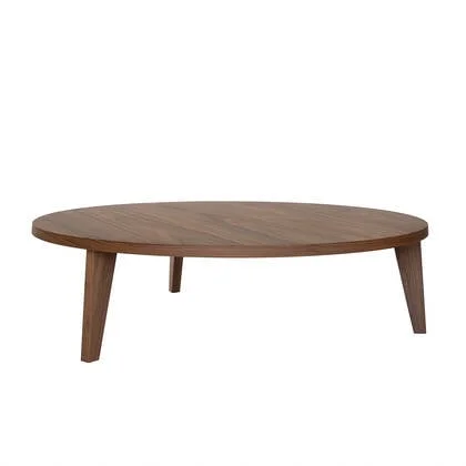 MINT Furniture Salontafel, D130 cm, H30 cm, Amerikaanse walnoot