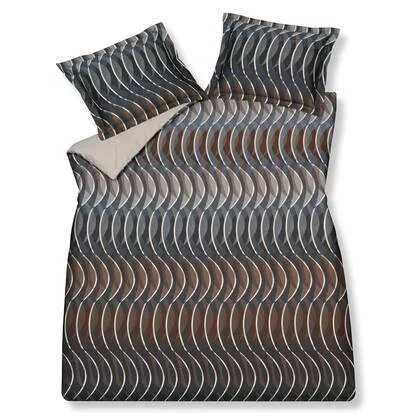 Mirage Dekbedovertrek | 200 x 200|220 cm | Bruin | Blauw