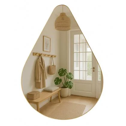 MIRRORS AND MORE MISOU Wandspiegel 100x80cm Grote Organische Spiege...