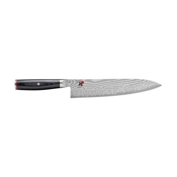 Miyabi Raw 5000FCD koksmes gyutoh 24 cm Damascus-zwart