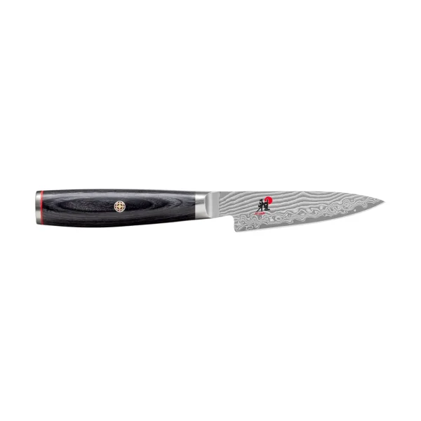 Miyabi Raw 5000FCD shotoh schaalmes 9 cm Damascus-zwart