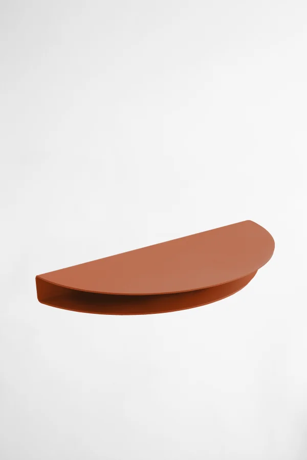 Moebe Half Moon Shelf - groot - Terracotta
