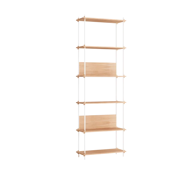 MOEBE Moebe shelving system s.255.1.A Eikenhout-wit