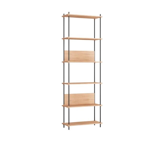 MOEBE Moebe shelving system s.255.1.A Eikenhout-zwart