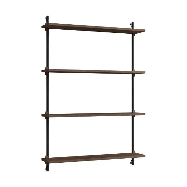 MOEBE Moebe wall shelving ws.115.1 Gerookt eikenhout-zwart