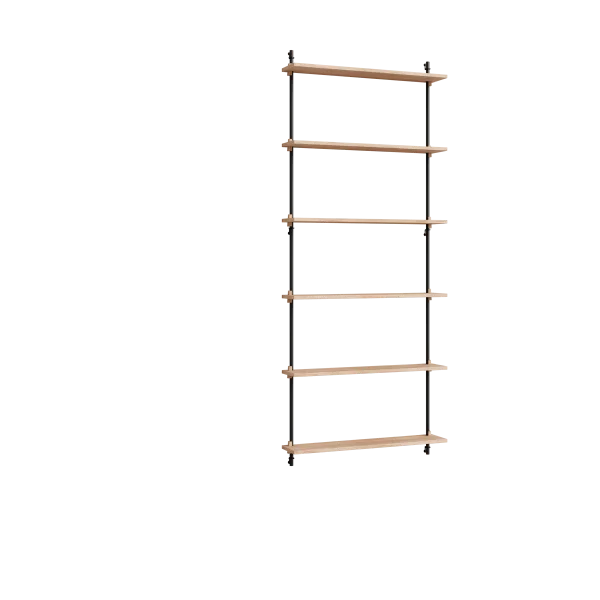 MOEBE Moebe wall shelving ws.200.1 Eikenhout-zwart