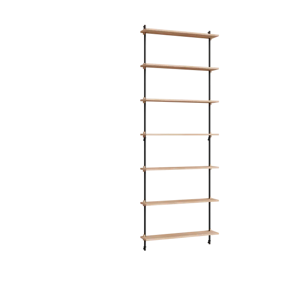 MOEBE Moebe wall shelving ws.230.1 Eikenhout-zwart