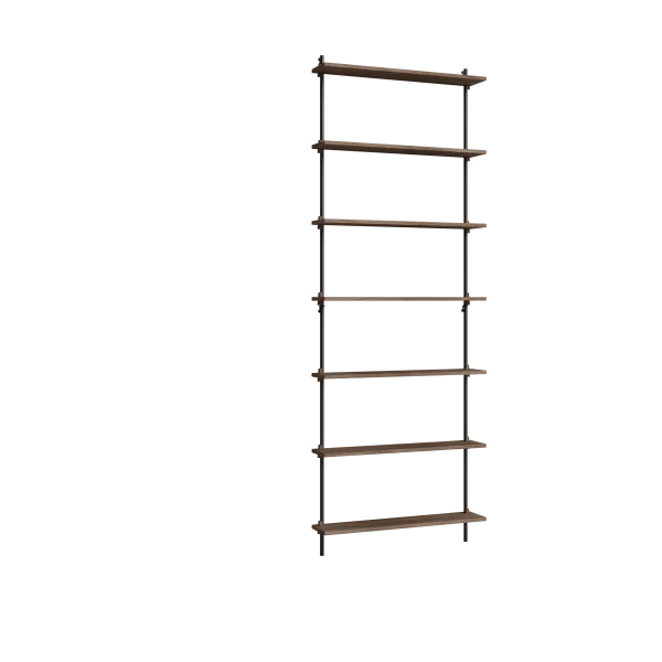 MOEBE Moebe wall shelving ws.230.1 Gerookt eikenhout-zwart