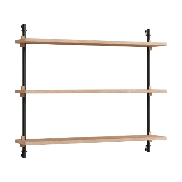 MOEBE Moebe wall shelving ws.65.1 Eikenhout-zwart