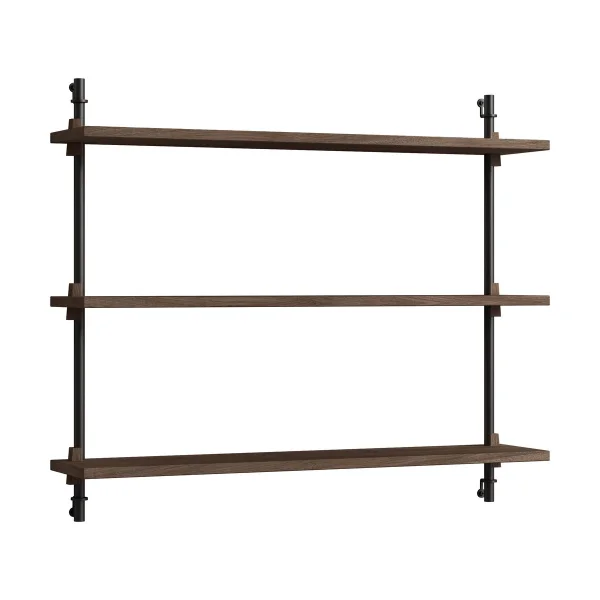 MOEBE Moebe wall shelving ws.65.1 Gerookt eikenhout-zwart