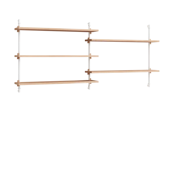 MOEBE Moebe wall shelving ws.65.2.B Eikenhout-wit