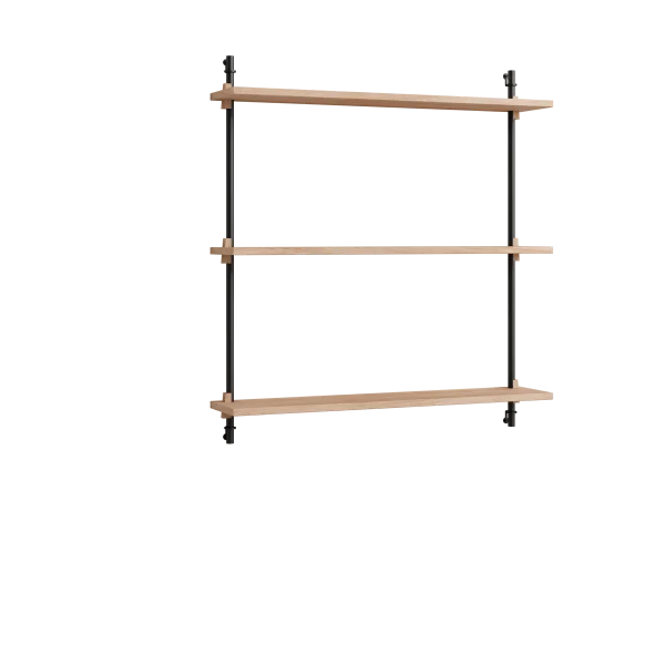 MOEBE Moebe wall shelving ws.85.1 Eikenhout-zwart