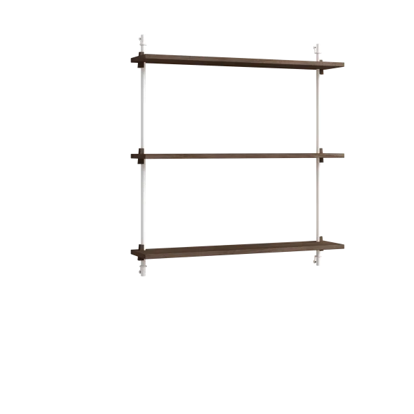 MOEBE Moebe wall shelving ws.85.1 Gerookt eikenhout-wit