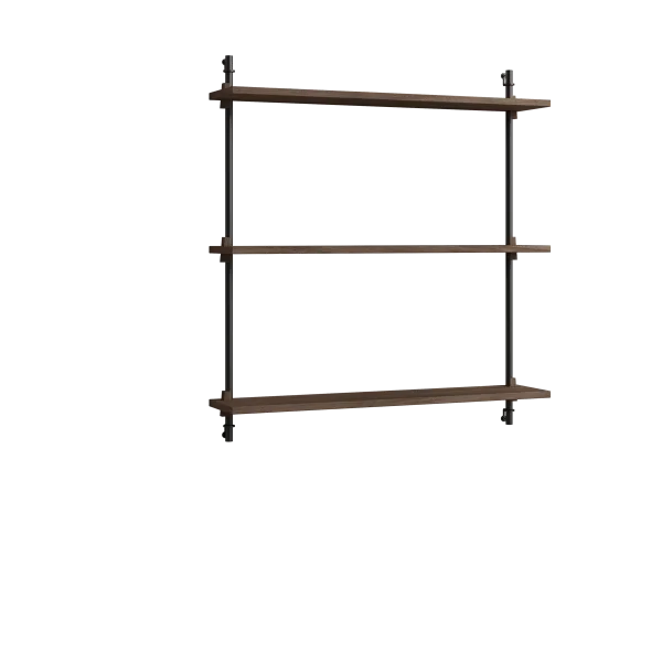 MOEBE Moebe wall shelving ws.85.1 Gerookt eikenhout-zwart