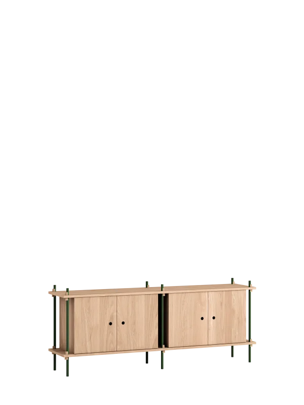 Moebe Opbergsysteem S.65.2.D - eiken - groen