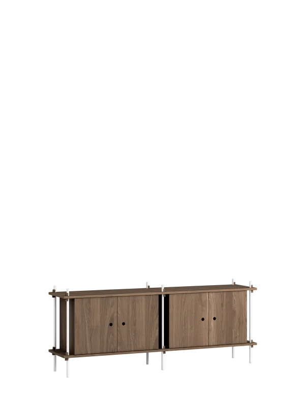 Moebe Opbergsysteem S.65.2.D - gerookt eiken - wit