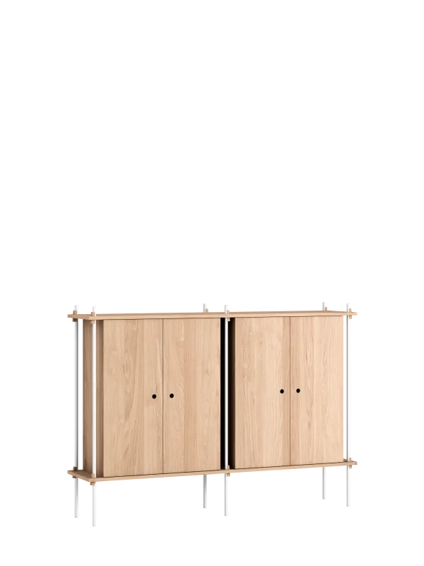 Moebe Reksysteem S.115.2.E - eiken - wit