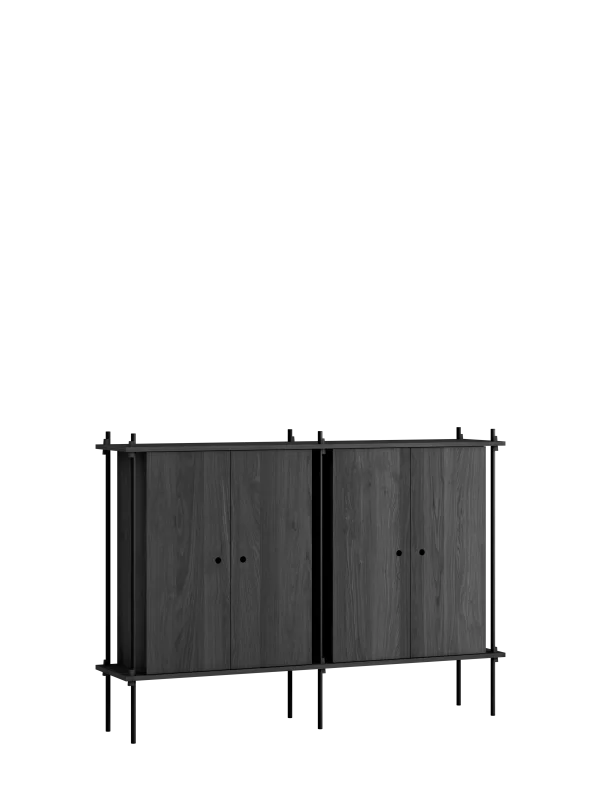 Moebe Reksysteem S.115.2.E - eiken zwart gebeitst - zwart