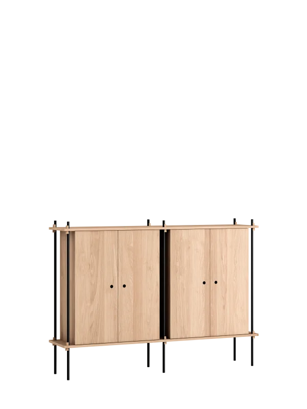 Moebe Reksysteem S.115.2.E - eiken - zwart