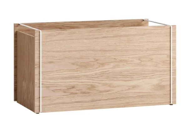 Moebe Storage box - wood, white