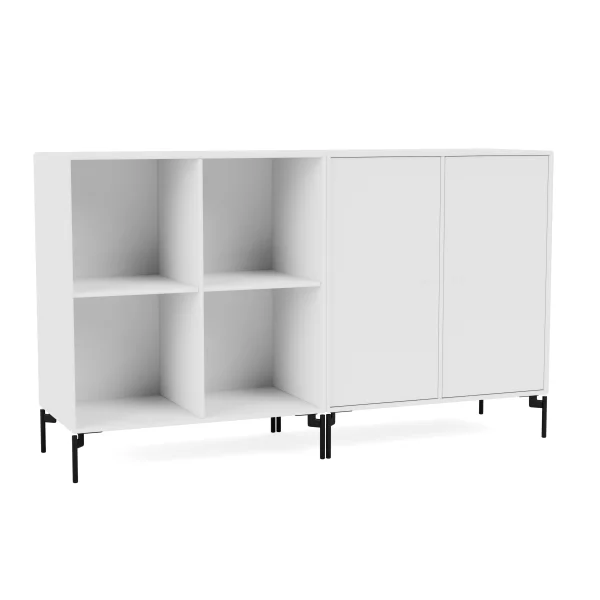 Montana Pair Sideboard - New White - Poten 12,6 cm black