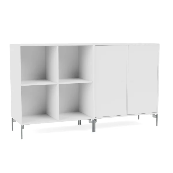 Montana Pair Sideboard - New White - Poten 12,6 cm chroom