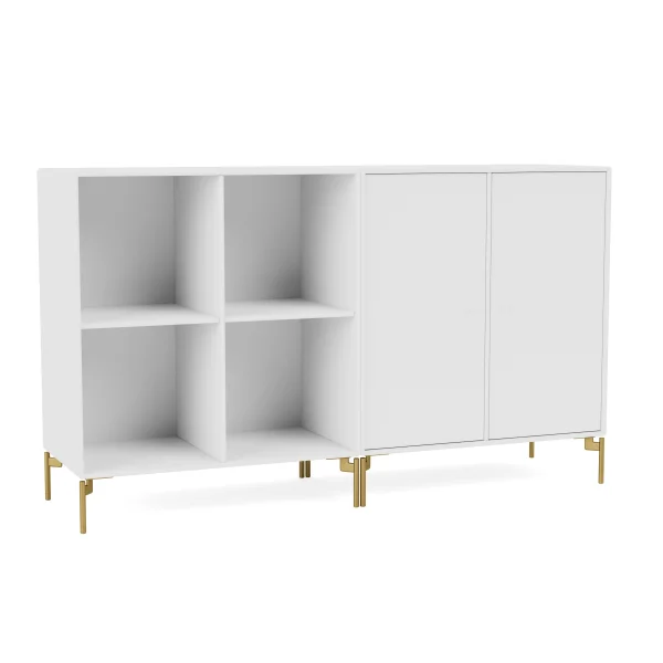 Montana Pair Sideboard - New White - Poten 12,6 cm messing