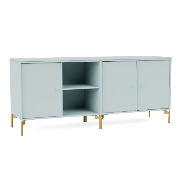 Montana Save Low Sideboard - Flint - Poten 12,6 cm messing