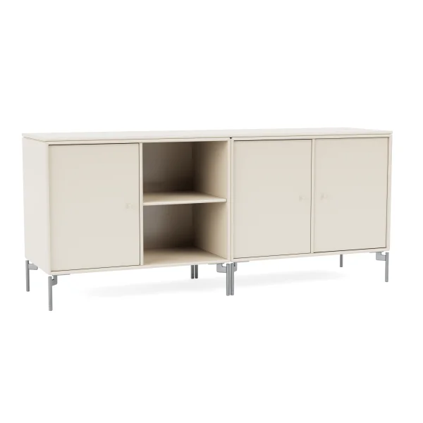 Montana Save Low Sideboard - Oat - Poten 12,6 cm chroom