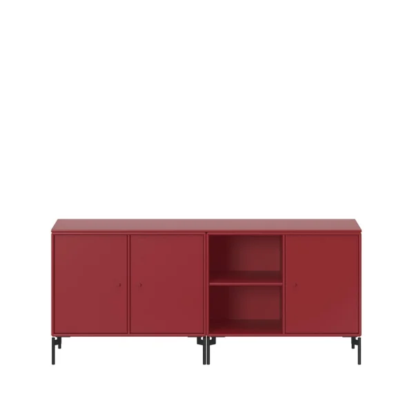 Montana Save sideboard beetroot 165, zwartgelakte poten