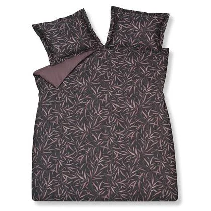 Moonlit Dekbedovertrek | 200 x 200|220 cm | Zwart | Paars