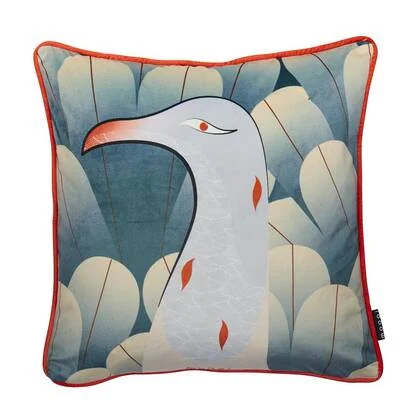 MOOOI Calligraphy Bird Sierkussen - 50x50 | 20x20 Inch cm - Multi