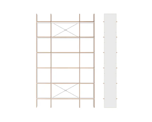 Moormann FNP Rekkensysteem - Voorbeeld 3 - MDF - wit (MDF)