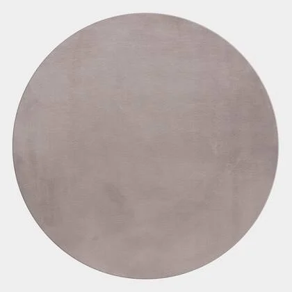 Mrcarpet Rond hoogpolig vloerkleed Extra Zacht Fluffy - Beige 160cm