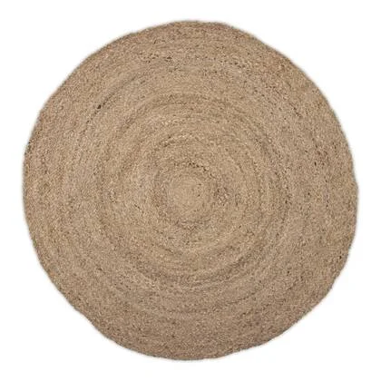 Mrcarpet Rond wollen vloerkleed labyrint grijs mix 200 rond