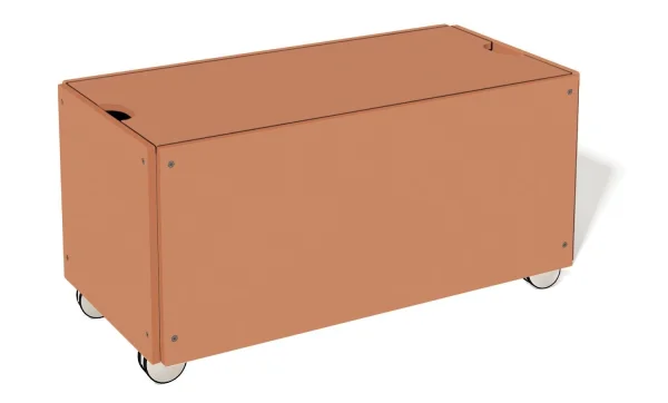 Müller Möbelwerkstätten Bedbox voor stapelbed Classic & Comfort - abrikoosbruin - met wieltjes (Comfort) - 103 cm