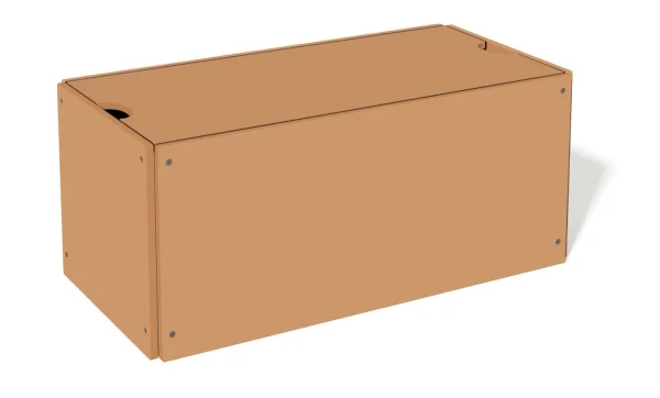 Müller Möbelwerkstätten Bedbox voor stapelbed Classic & Comfort - abrikoosbruin - zonder wieltjes (Klassiek) - 103 cm