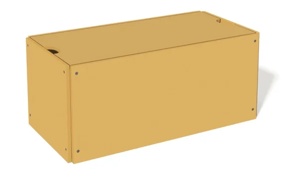 Müller Möbelwerkstätten Bedbox voor stapelbed Classic & Comfort - bamboe diepgeel - zonder wieltjes (Klassiek) - 103 cm