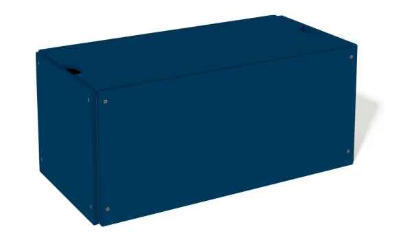 Müller Möbelwerkstätten Bedbox voor stapelbed Classic & Comfort - diepblauw - zonder wieltjes (Klassiek) - 103 cm