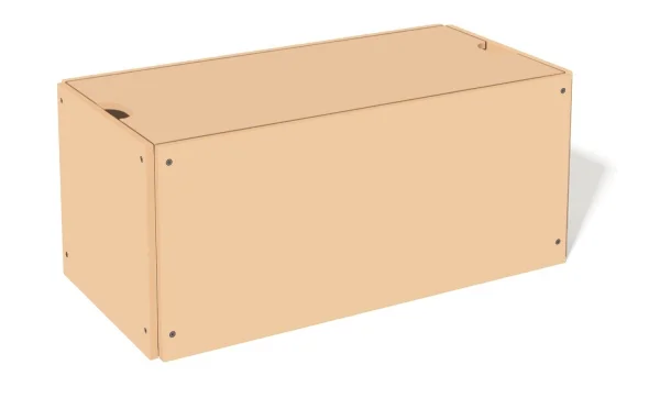 Müller Möbelwerkstätten Bedbox voor stapelbed Classic & Comfort - mild oranje - zonder wieltjes (Klassiek) - 103 cm