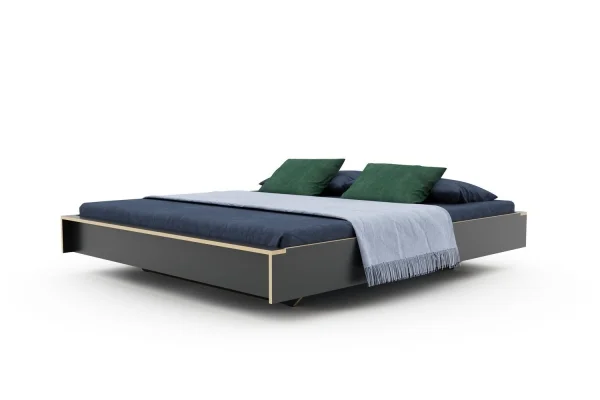 Müller Möbelwerkstätten Flai Bed - antraciet - 140 x 200 cm