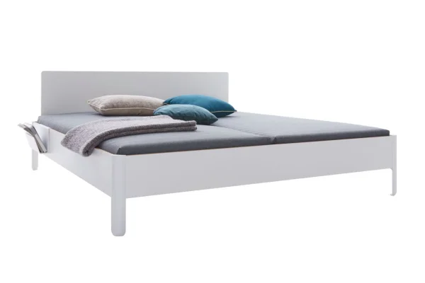 Müller Möbelwerkstätten Nait tweepersoonsbed - CPL wit - met hoofdeinde - 160 x 200 cm
