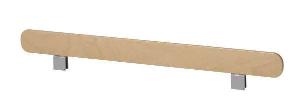 Müller Möbelwerkstätten Randstrook voor stapelbedden kindermaat - CPL wit met berk - 8,5 x 139,5 cm