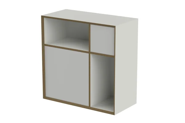 Müller Möbelwerkstätten Vertiko Ply Rek - ONE - CPL wit met berk