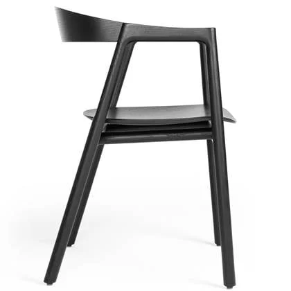 Muna eetkamerstoel zwart eiken