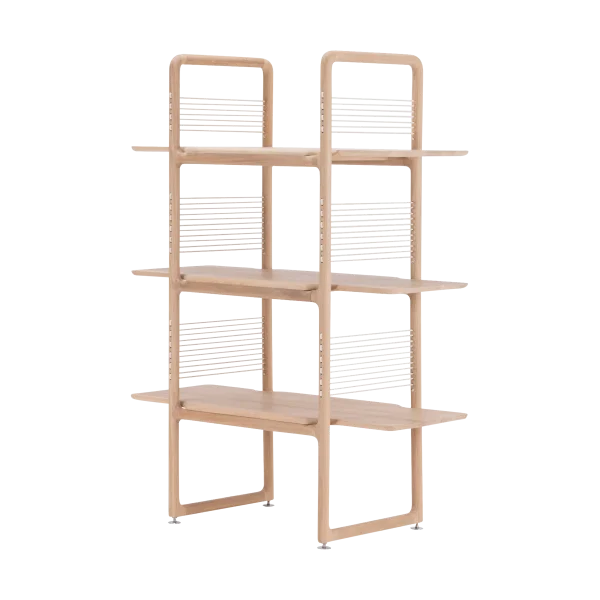 Muse room divider houten boekenkast whitewash - 140 cm