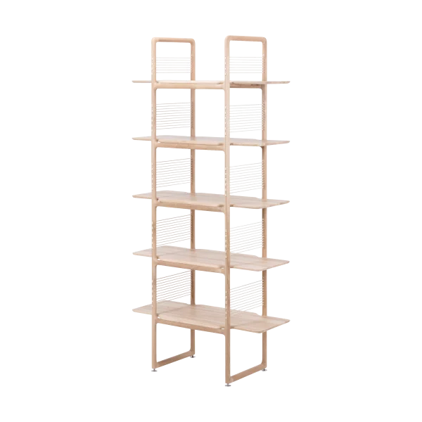 Muse room divider houten boekenkast whitewash - 216 cm